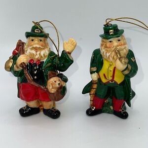 Festive Leprechaun Holiday Ornaments Set